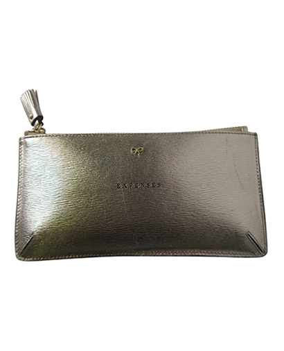 Anya Hindmarch Expenses Metallic Pouch, front view